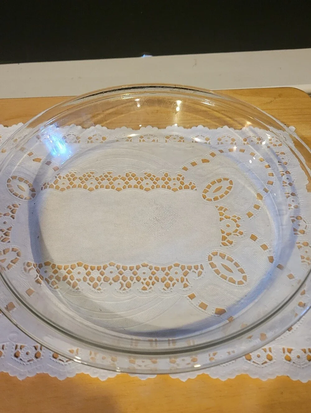 Pyrex 210 Clear Glass Pie Plate 10